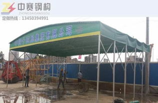移動(dòng)大排檔帳篷伸縮大型倉(cāng)庫(kù)帳棚 推拉遮雨篷與活動(dòng)車(chē)庫(kù)的紡織品解決方案